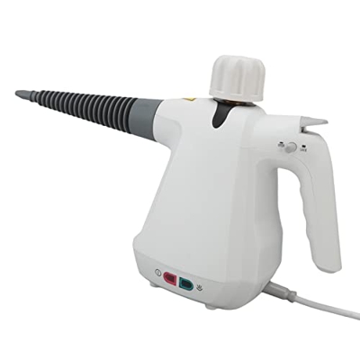 Mothinessto Olla de Limpieza a Vapor, Botón de Bloqueo para Niños de 1000 W, Limpiador a Vapor, Carcasa de PP Portátil para Refrigeradores para Fregad