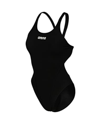 ARENA Women's Team Swimsuit Swim Tech Solid, Traje De Baño Una Pieza Mujer, Negro, 44 en oferta
