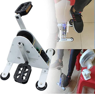LINTAIZUO Generador de Pedal de 50/100 W Salida de CC 1-35 V Salida de Carga rápida USB Dual Generador de manivela Manual, generación de energía para 