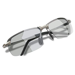 WHCREAT Gafas De Sol Polarizadas Fotocromáticas Para Hombre Para Conducir Deporte Al Aire Libre con Bastidor AL-MG Ultraligero - Metálico Gris Marco G en oferta