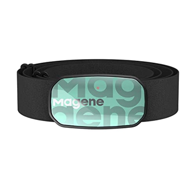 Magene H603 Monitor de frecuencia cardíaca Correa para el Pecho HRM Fitness Tracker IP67 Soporte Impermeable Bluetooth 4.2 y Ant+, Compatible con Waho