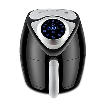 Freidoras de aire para uso doméstico Freidora de aire eléctrica de 1700 W Temporizador digital Control de temperatura Pantalla táctil sin aceite de 6,