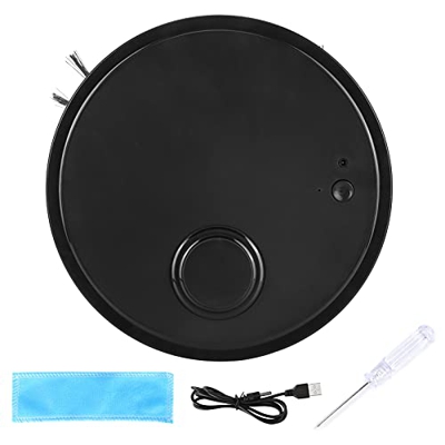 iFCOW Robot aspirador er 3 en 1 ligente USB barrido Robot para oficina en casa Black0 aspiradora robótica er piso er vacío er vacío robótico accesorio
