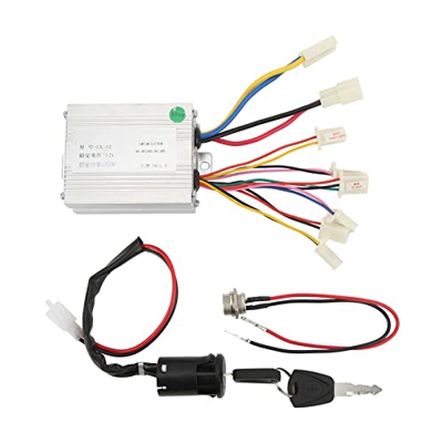 Controlador de Motor de Cepillo de 12V 500W, Kit de Controlador de Bicicleta Eléctrica Bloqueo de Controlador de Motocicleta de Bicicleta Eléctrica Y 
