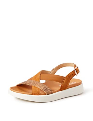 Geox D Xand 2S D, Sandalias para Mujer, Marrón (Cognac) , 38 EU
