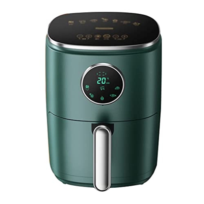 Fryers Air Household Small Portable Electric Large Capacity Oil-Free Intelligent French Fries Machine LED Touc(Air fryers) (Green 24 * 24 * 33cm) (Gre