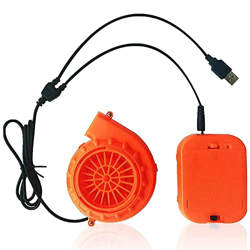 Daroplo Mini ventilador para disfraz de dinosaurio o cabeza de mascota u otro juego inflable, naranja en oferta