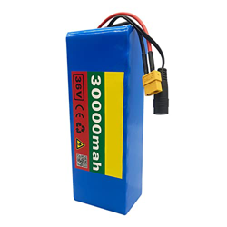 36V 30Ah 10S3P Ebike Batteria con 42V 2A Cargador+BMS+Enchufe XT60,E-Bike Batería De Iones De Litio Adecuado para Motor De 50W-500W XT60 Plug en oferta