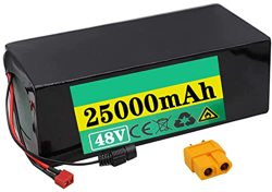 stdpcxz Batería De Bicicleta Eléctrica De 48V 25AH, Batería De E-Bike Batería De Iones De Litio para Bicicleta Eléctrica con Cargador, para Motor De 1 precio