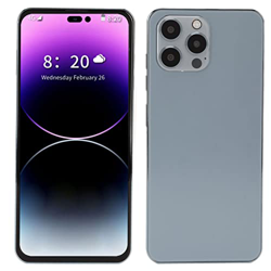 Heayzoki I14 ProMax Dual Card Smartphone, 6.7in 4G Network Cell Phone Desbloqueado, 4GB RAM 128GB ROM, 4000mah Cellphone para Android 12, Admite Recon características