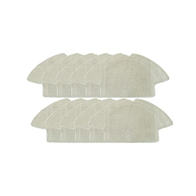 QELLON Paquete de 10 PañOs de Fregona de AlgodóN para 360 Robot S6 Robot de Barrido PañO de Limpieza Piezas de Repuesto para Aspiradora