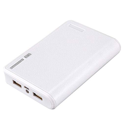 Vklopdsh Cargador USB PortáTil 5V 2A 18650 Bank Caja de BateríA para Iphone6 Smartphone Color: Blanco en oferta