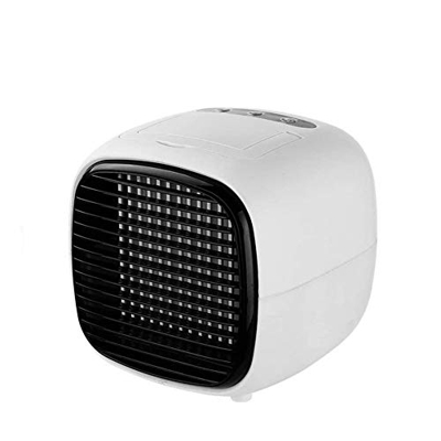 Portable Air Cooler Mini USB Air Conditioner 3 in 1 Small Air Conditioner Cooler and Humidifier for Home Office Kids Bedroom Blue (White)
