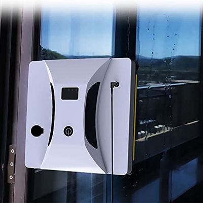 LAVLAP Robot automático de Limpieza de Ventanas, Aspirador eléctrico de Vidrio Robot de Limpieza de Vidrio, Fuerza de adsorción Fuerte de 2800 pa, Tan