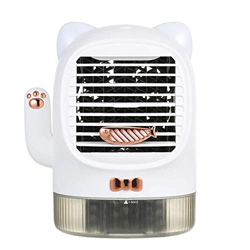 Air Cooling Fan Desk Fan Portable Camping Fan Air Conditioner Fan with 3 Speeds LED Light USB Desk Fan Air Circulating Cooler for Outdoor BBQ precio