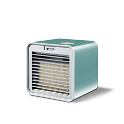 Portable Mini Air Conditioner Fan Personal Space Air Cooler Purifier Humidifier USB Air Cooling Fan for Home Office Black (Green) precio