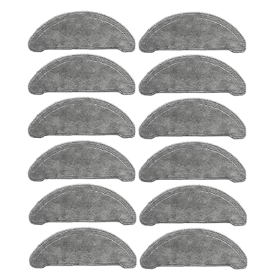 SuanQ 12 Piezas de PañOs de Fregona Reemplazables, Juegos de Accesorios, Piezas para Robot Aspirador Eve Plus