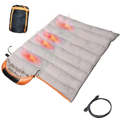 Saco de dormir eléctrico de 5 °F Saco de dormir for clima frío for adultos -15 °C Saco de dormir ligero de momia Sacos de dormir portátiles for acampa