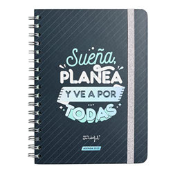 Mr. Wonderful - Agenda anual clásica 2023 Semanal - Sueña, planea y ve a por todas, Azul, WOA2212290ESZ0 en oferta
