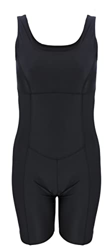 Aquarti Bañador de Natación para Mujer con Pierna Culotte, Negro/Costuras Negro, 46 precio