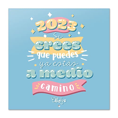 Grupo Erik Calendario Carouge 2023 - Calendario 2023 pared con certificado FSC - Calendario mensual 30x30 cm - Calendario frases, CP23017