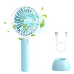 ZEELYDE Ventilador USB de Mano, Mini Ventilador PortáTil con BateríA Recargable, Ventilador de Escritorio para Oficina/Exterior/Deporte/Hogar/Viaje/Ca precio
