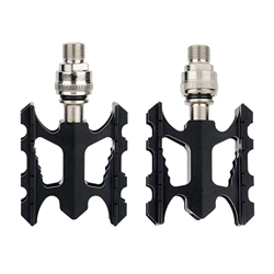 Amagogo 2 Pedales de Bicicleta Plegables Ligeros, Pedales de rodamiento Antideslizantes con Rosca Antideslizante, Accesorios, 1 par para Bicicleta, Ne características