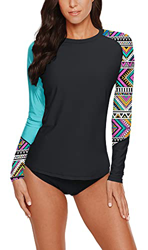 BesserBay Camiseta de baño Rash Guard para mujer, camiseta de manga larga, para surf, talla 50 + S-XXL, #175012, S en oferta