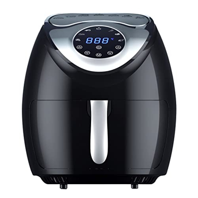 Freidora de Aire con Pantalla Onetouch de 1800 W, Cocina Eléctrica Sin Aceite con Temporizador y Control de Temperatura Cesta Antiadherente Circulació