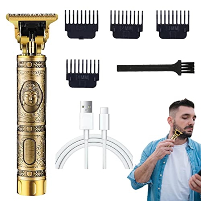 Perfectha Juego de cortapelos para Hombres | Cortapelos inalámbrico con 4 peines guía - Grooming inalámbrico Trimmer Hair Regalo para Navidad, Año Nue