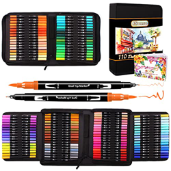 Ver 110 Colores Rotuladores Lettering,Efimeso Rotuladores Punta Pincel Brush Pen Lettering kit para Niñas,Rotuladores Acuarelables Marcadores para Artista y sus características 110 Colores Rotuladores Lettering,Efimeso Rotuladores Punta Pincel Brush Pen Lettering kit para Niñas,Rotuladores Acuarelables Marcadores para Artista precio