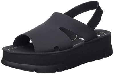 Camper Oruga Up-K200848, Sandalias con cuña Mujer, Negro, 38 EU