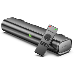 ULTIMEA Barra de Sonido, 50W Compacta Barra de Sonido TV, Altavoz Bluetooth de 16 Pulgadas con 3 Modos de Ecualización, Portátil Mini Soundbar con ópt características