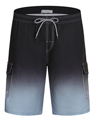 APTRO Bañadores de natación, Pantalones Cortos de los Hombres de Secado rápido Playa Surf Pantalones Cortos de natación Tallas Grandes Cargo Negro MK1 precio