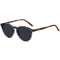 H HELMUT JUST Gafas de Sol Redondas Polarizadas Hombre Mujer Vintage Montura Ligero de TR90 Patilla de Acetato Antirreflejante características