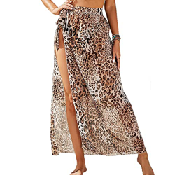 TBSCWYF Mujer Traje de Baño de Playa para Bikini Bañador de Gasa Sarong Coverups Semi Transparente Pareo Bufanda Wrap Falda Corta con Borlas Fringe Sw en oferta