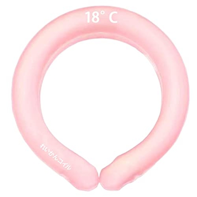 Amagogo Verano caliente Usable Cuello Tubo de enfriamiento Reutilizable frío Paquete de Prevención de insolación para trotar, Rosado