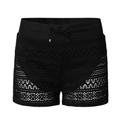 Auenix Ladies Shorts Lace Spring Swimming Shorts Ladies Shorts Black Boxer Plus Size Swimwear Disfraz interior especial, Negro , 3XL en oferta