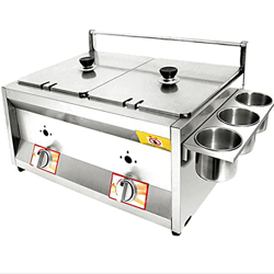 Freidora Profesional de Gas, freidora Profesional, freidora de Doble Tanque y Doble Cesta, para Restaurante Familiar y Comercial de Patatas Fritas, Us en oferta