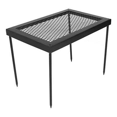 Placa de Parrilla Plegable, Parrilla Plegable Multiusos para Exteriores Cuadrángulo Fácil de Transportar Resistente a Altas Temperaturas para Picnic