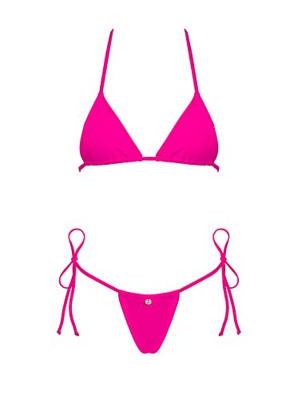 Selente Love & Fun - Bañador para mujer con diseño de monokini, Micro Bikini rosa, S-M