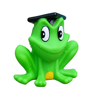 SWIM ACADEMY FREDS Freddy - Rana pulverizadora (8 cm, para bañera, piscina al aire libre, mar o piscina)