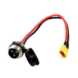 Genggeng Puerto de Carga Universal GX16 de 3 Pines Compatible con VSETT 8 8+ 9 9+ 10+ Zero 8 9 10 8X 10X 11X Speedual Scooter eléctrico GX-16 Enchufe  características