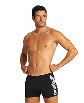 ARENA M Optimal Short, Bañador Hombre, Black-white, L