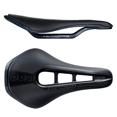 Sillín de Bicicleta Pro Stealth Superlight Road MTB, rieles de Carbono, cojín de Asiento de Ciclismo, sillín Hueco de 142/152mm (Color : Superlight 15