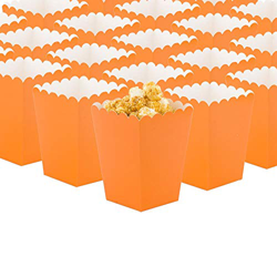 GAKA FAVOR Caja de Palomitas de Maíz Naranja 24 Piezas Bolsas Bolsa de Palomitas para Los Bocados del Partido Los Dulces Las características