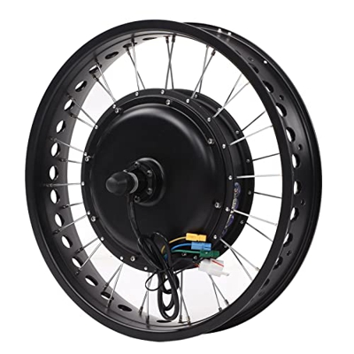 Janzoom Kit de Motor de Cubo de Rueda Trasera, Kit de Conversión de Bicicleta Eléctrica a Prueba de Agua 48V 1500W 20 Pulgadas Rueda Trasera Alto Rend