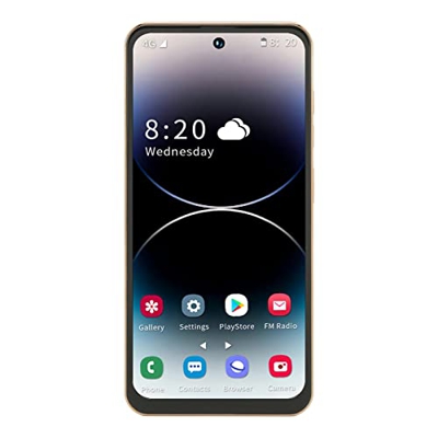 I14 ProMax 4G Android Smartphoe Desbloqueado, Teléfono Móvil de Pantalla Grande HD de 6.7 Pulgadas Compatible con Desbloqueo Facial, 4GB 128GB Dual SI