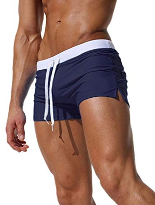 Adorel Bañador Natacion Hombre Pantalones Cortos Surf Boxer Armada L