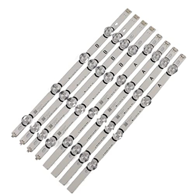 TCHWM 8 Uds. Tira de LED for iluminación Trasera Apta for LIG 40LF630V 40LF570V INNOTEK 40 DRT4.0 DRT 4,0 3,0 40 Pulgadas AB SVL400 6916L-0885A 0884A 